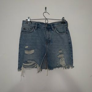 Free people jean skirt